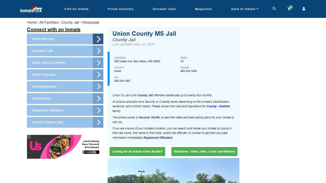 Union County MS Jail - Inmate Locator - New Albany, MS